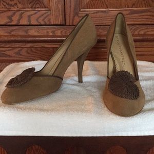 Stella McCartney brown suede pumps